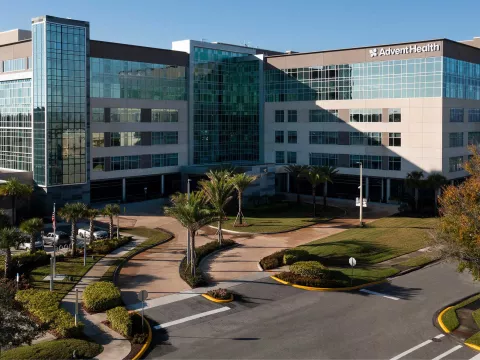 The front view of AdventHealth Kissimmee