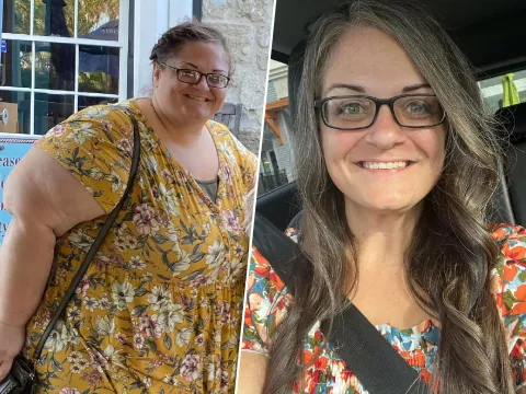 Jenn's weight loss before and after