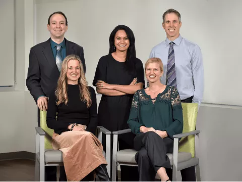 Lombard Practice Team: Drs. Graziano, Ranganathan, Friedl. Sitting left to right: Drs. Kulig and Evans