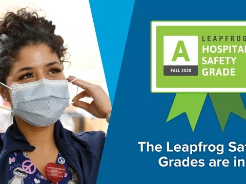 A grade in patient safety from The Leapfrog Group - Fall 2020