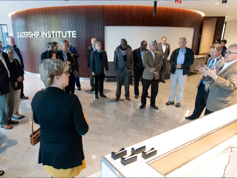 General Conference officers and executives travel to the organization’s corporate headquarters to learn about design thinking and innovation centers.