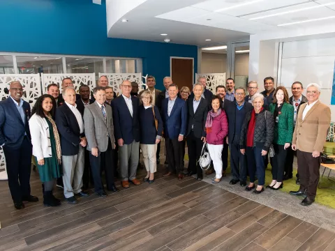 General Conference officers and executives travel to the organization’s corporate headquarters to learn about design thinking and innovation centers.