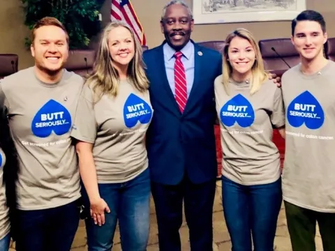 Orlando Mayor with AdventHealth team