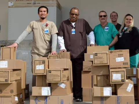 Clinic Supplies Donation to Local Schools