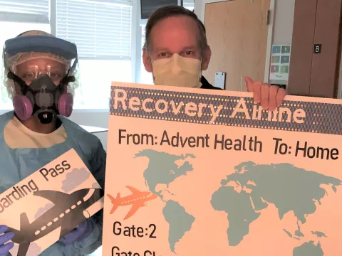 Robert Deprins COVID patient Wide shot