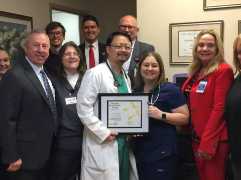 Dr. Wang Is Physician of the Quarter for AdventHealth Daytona Beach