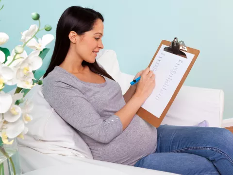 Woman Planning for Maternity Appointment