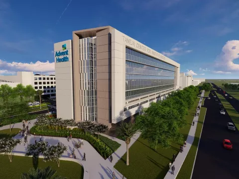 Rendering of Taneja Center for Innovative Surgery at AdventHealth Tampa