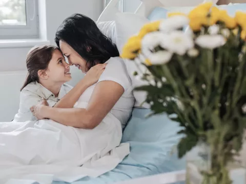 Hugging a Transplant Patient