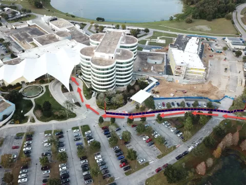 AdventHealth Waterman Temporary ER Entrance