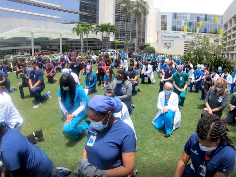 ‘White Coats for Black Lives’