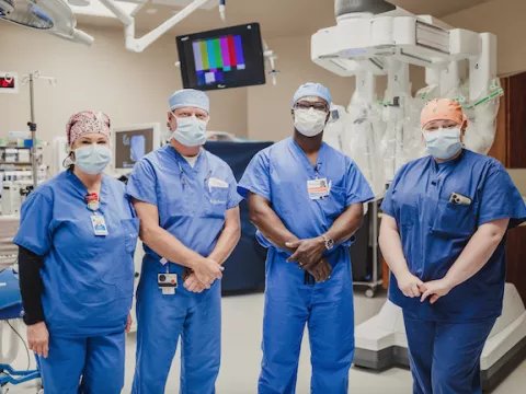 Dr. Adeseye and surgical team