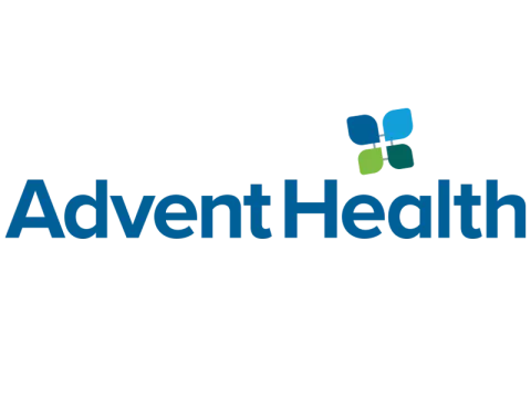 The AdventHealth logo in an 800 x 800 square