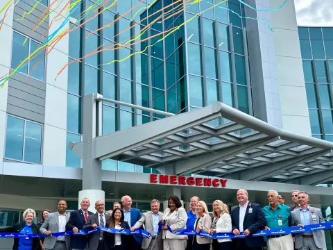 AdventHealth Palm Coast Parkway ribbon cutting 2023