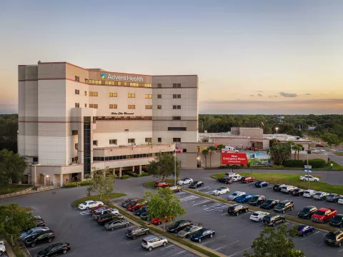 A vast view of AdventHealth North Pinellas and the surrounding area