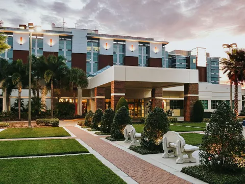Front entrance at AdventHealth Tampa