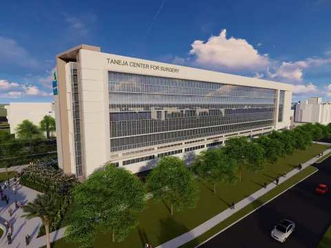 A 3-D render of the Taneja Surgical Center at AdventHealth Tampa