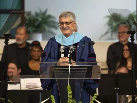 Dr. C. Josef Ghosn at presidential inauguration