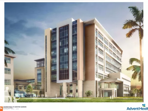 AdventHealth Winter Garden Exterior Rendering