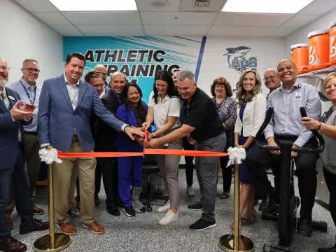 Atlantic High School Training Room