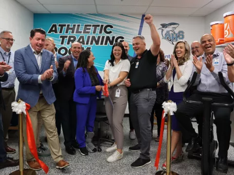 Atlantic High School Training Room