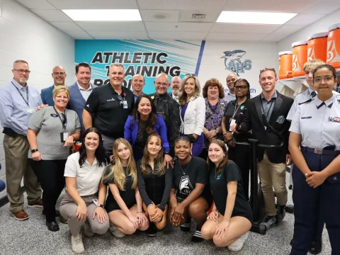 Atlantic High School Training Room