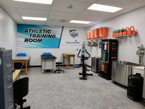 Atlantic High School Training Room