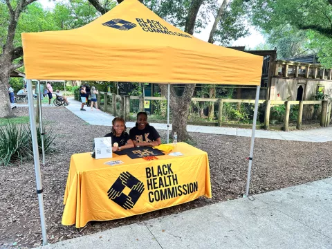 Black Health Commission Booth