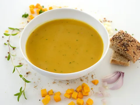 Bowl of Moroccan Spiced Pumpkin Soup