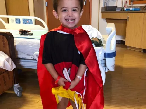 a photo of caleb in a cape