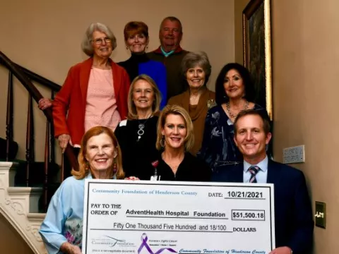Kenmure Fights Cancer Donation Funds Advanced Cancer Surgery Technology at AdventHealth Hendersonville