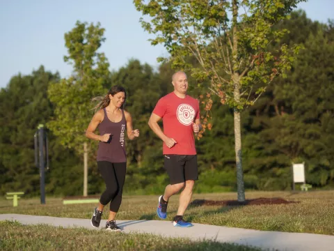 Race Around the Rec 5K Stock Image