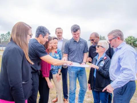 Fruitland Park site visit with leaders and partners