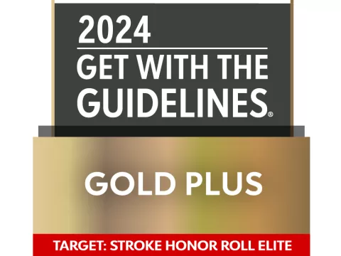 Get with the Guidelines Gold Plus Award logo