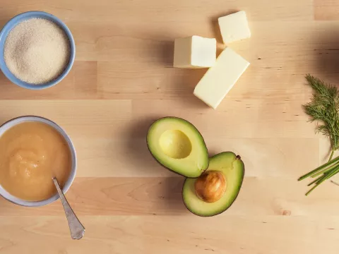 Healthy ingredients on a table.