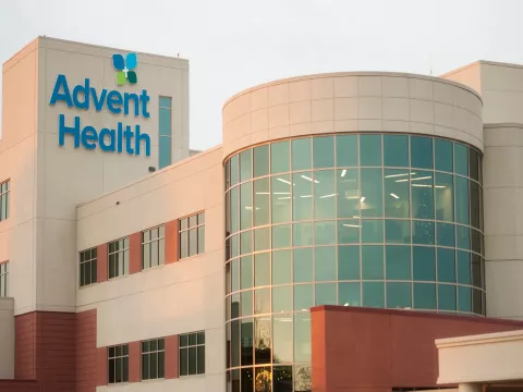 The front side of AdventHealth Gordon Hospital