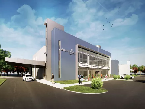 A 3-D render of the Clermont Health Park