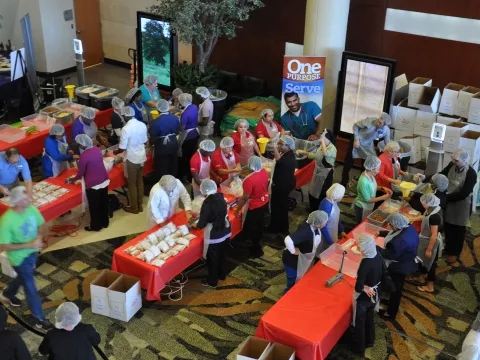 Volunteering to combat food insecurity 