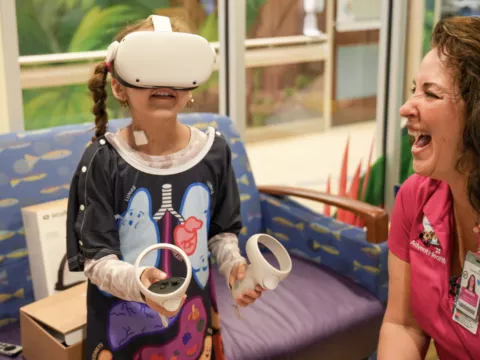 AdventHealth Patient with Child Life Specialist