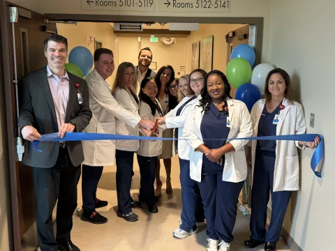 Ribbon cutting at AdventHealth Apopka's new patient floor