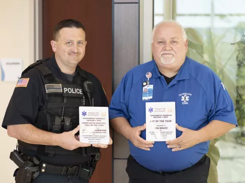 Jeremy Thompson and Ken Bruce