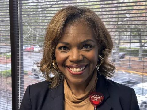 Kia Blair, in her office