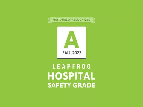 leapfrog award hospital safety grade a 2022