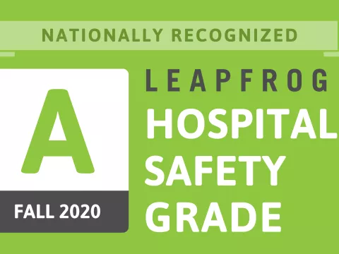 AdventhHealth Hendersonville Nationally Recognized with an ‘A’ for the Fall 2020 Leapfrog Hospital Safety Grade