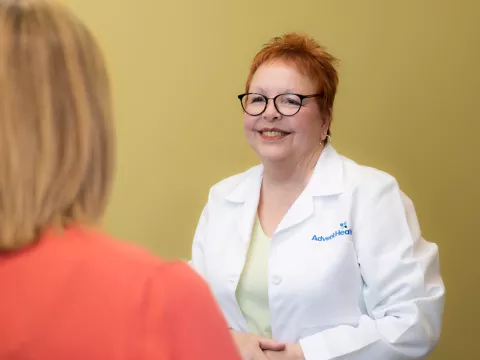 Melodi Lewis-Carvour with patient