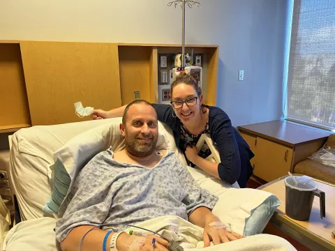 Aaron Cengiz with his wife Tami