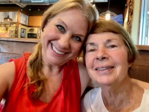 Charleen Nash with her daughter, Carol.