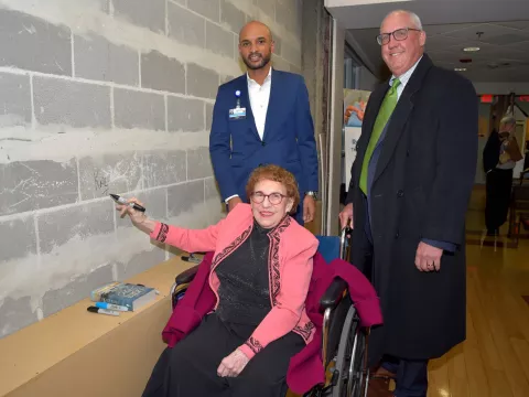 philanthropists Chris and Kay Birck, who donated $1 million to the hospital’s NICU renovation.