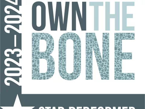 Own the Bone Star Performer Logo