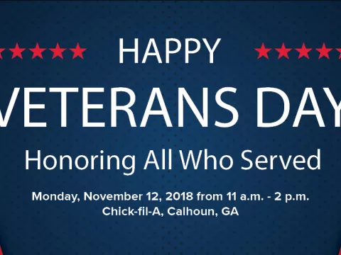 A flyer for Veteran's Day